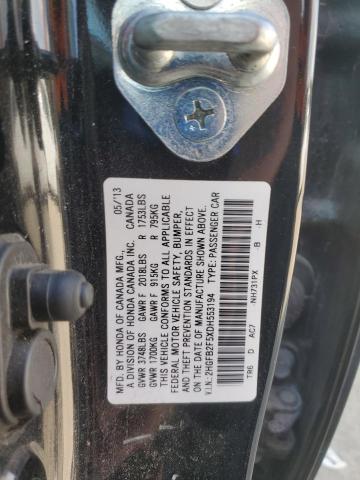 2HGFB2F5XDH553194 - 2013 HONDA CIVIC LX Czarny zdjęcie 12
