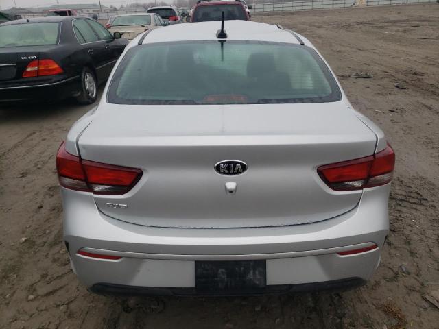 3KPA24AD8ME382332 - 2021 KIA RIO LX SILVER photo 6