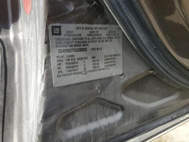 5GAER237X8J306923 - 2008 BUICK ENCLAVE CXL ყავისფერი ფოტო 13