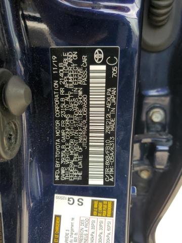 JTDEPRAE9LJ089680 - 2020 TOYOTA COROLLA LE 蓝色 照片 12