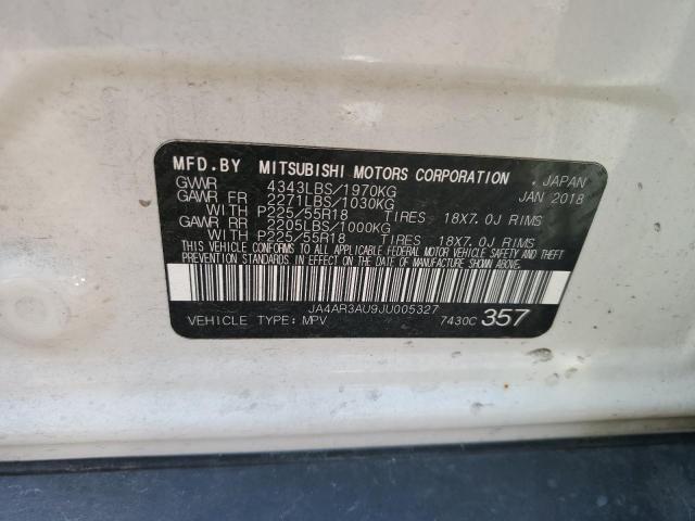 JA4AR3AU9JU005327 - 2018 MITSUBISHI OUTLANDER ES 白色 照片 13