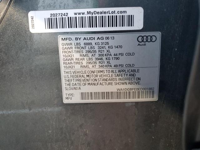 WA1DGBFE0ED001882 - 2014 AUDI Q7 PRESTIGE 灰色 照片 13