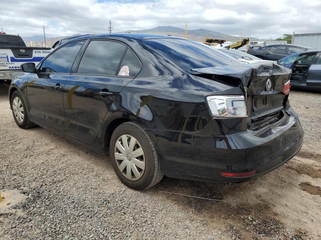 3VW1K7AJ3FM335786 - 2015 VOLKSWAGEN JETTA BASE BLACK photo 2