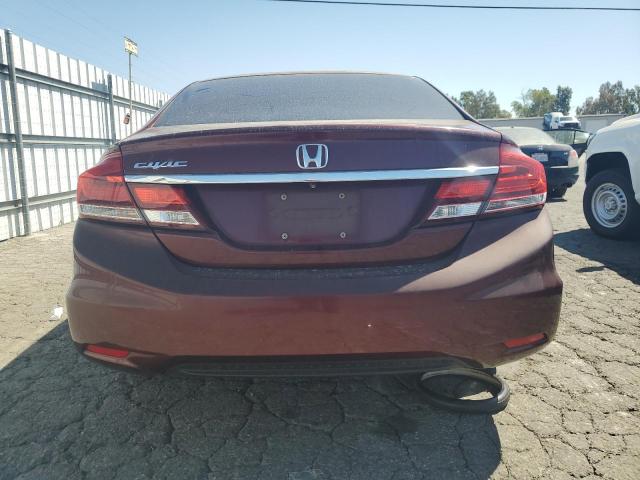 19XFB2F59FE064265 - 2015 HONDA CIVIC LX MAROON photo 6