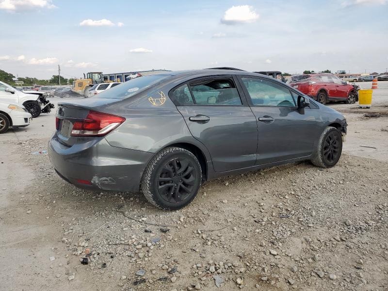 19XFB2F8XDE036062 - 2013 HONDA CIVIC EX GRAY photo 3