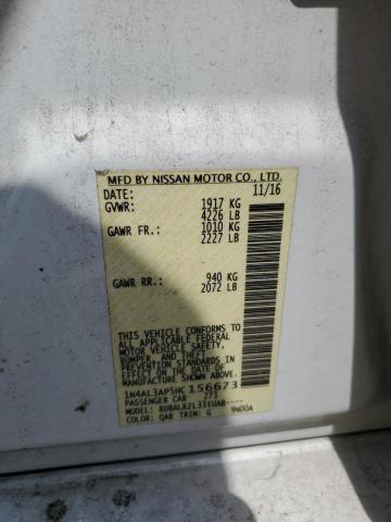 1N4AL3AP5HC156673 - 2017 NISSAN ALTIMA 2.5 白色 照片 13