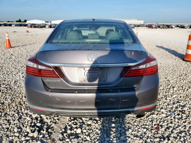 1HGCR2F92GA009101 - 2016 HONDA ACCORD EXL GRAY photo 6