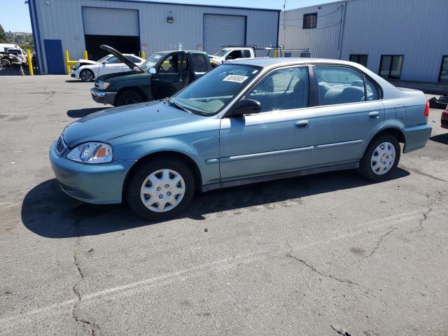 2HGEJ6619YH566687 - 2000 HONDA CIVIC BASE BLUE photo 1