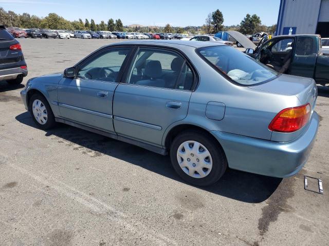 2HGEJ6619YH566687 - 2000 HONDA CIVIC BASE BLUE photo 2