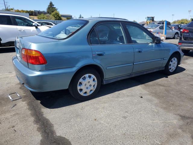 2HGEJ6619YH566687 - 2000 HONDA CIVIC BASE BLUE photo 3