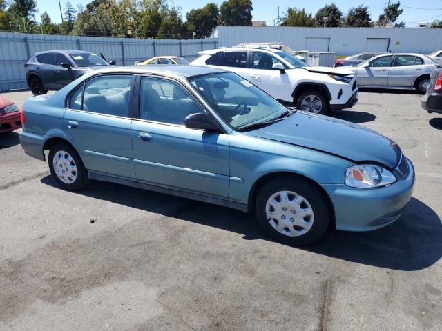 2HGEJ6619YH566687 - 2000 HONDA CIVIC BASE BLUE photo 4
