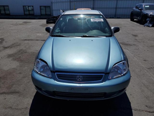 2HGEJ6619YH566687 - 2000 HONDA CIVIC BASE BLUE photo 5