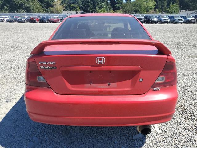 1HGEM22983L052935 - 2003 HONDA CIVIC EX RED photo 6