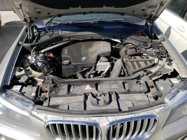 5UXWX9C57E0D16019 - 2014 BMW X3 XDRIVE28I SILVER photo 11