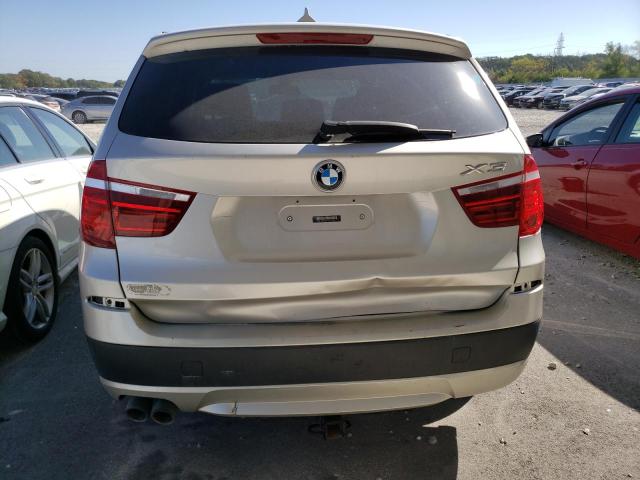 5UXWX9C57E0D16019 - 2014 BMW X3 XDRIVE28I SILVER photo 6