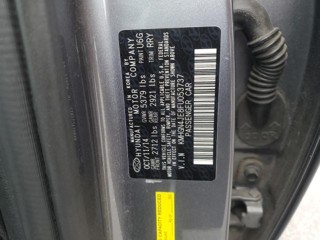 KMHGN4JE8FU053737 - 2015 HYUNDAI GENESIS 3.8L 灰色 照片 12