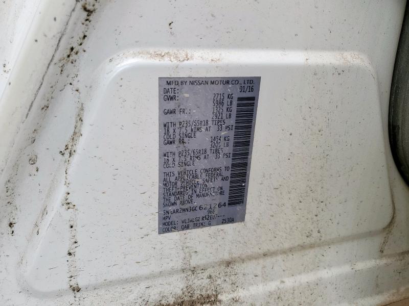 5N1AR2MN3GC621264 - 2016 NISSAN PATHFINDER S Սպիտակ լուսանկար 13