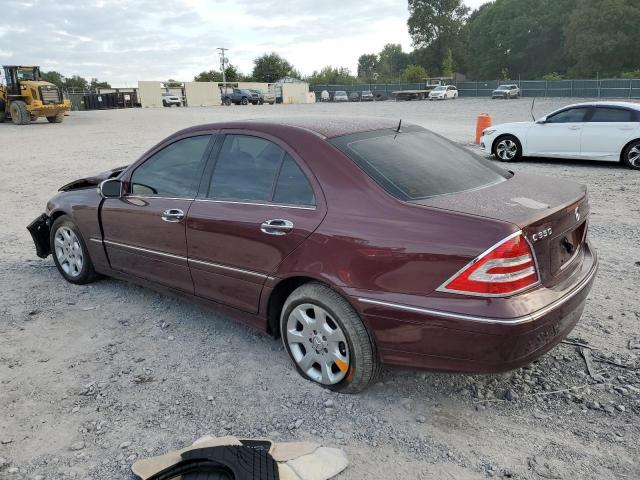 WDBRF87H56F773647 - 2006 MERCEDES-BENZ C 350 4MATIC RED photo 2