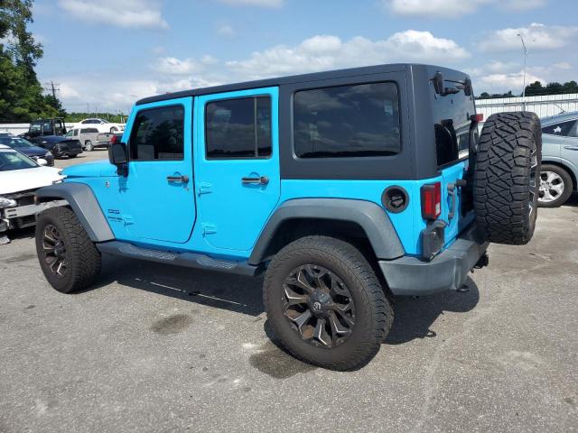 1C4BJWDG7JL811228 - 2018 JEEP WRANGLER U SPORT BLUE photo 2