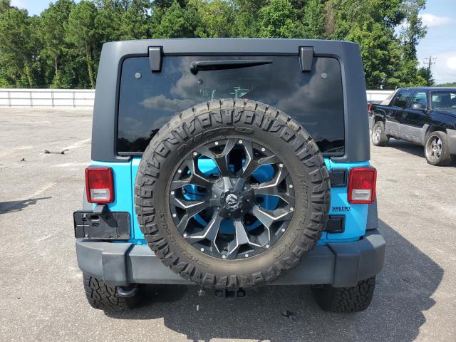 1C4BJWDG7JL811228 - 2018 JEEP WRANGLER U SPORT BLUE photo 6