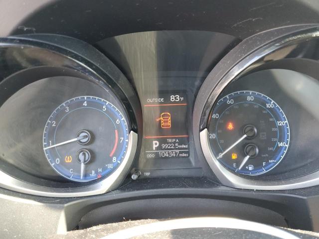 2T1BURHE1FC316829 - 2015 TOYOTA COROLLA L GRAY photo 9