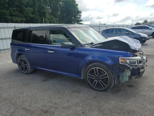 2FMHK6DT4DBD07112 - 2013 FORD FLEX LIMITED BLUE photo 4