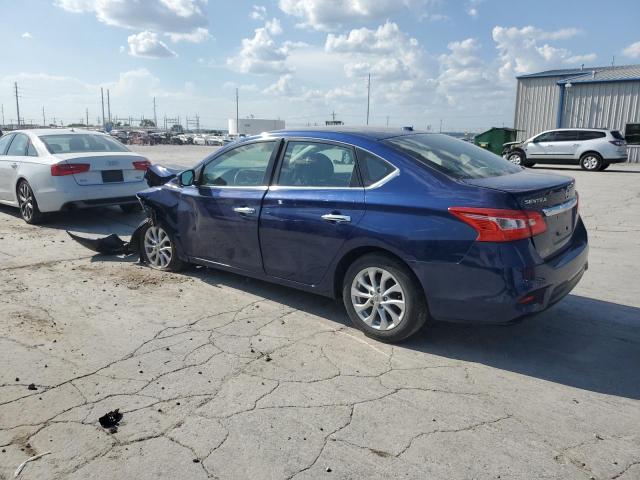 3N1AB7AP5KL613369 - 2019 NISSAN SENTRA S BLUE photo 2
