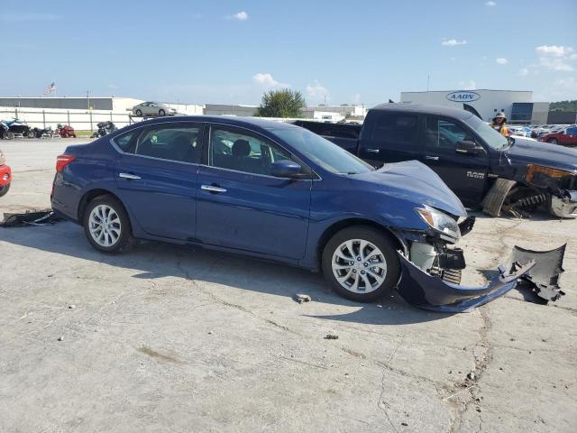 3N1AB7AP5KL613369 - 2019 NISSAN SENTRA S BLUE photo 4