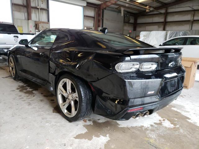 1G1FH1R76M0118352 - 2021 CHEVROLET CAMARO SS BLACK photo 3