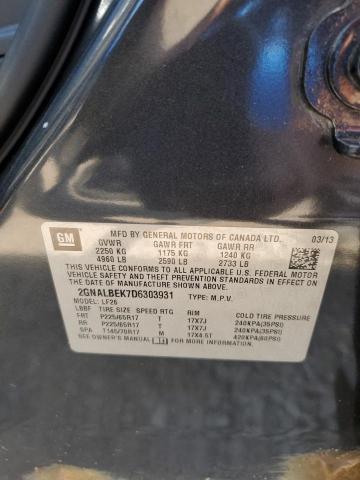 2GNALBEK7D6303931 - 2013 CHEVROLET EQUINOX LS CHARCOAL photo 12