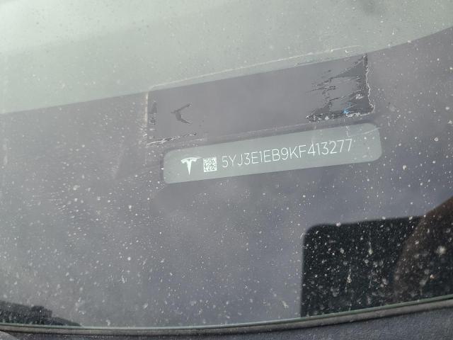 5YJ3E1EB9KF413277 - 2019 TESLA MODEL 3 Czarny zdjęcie 12