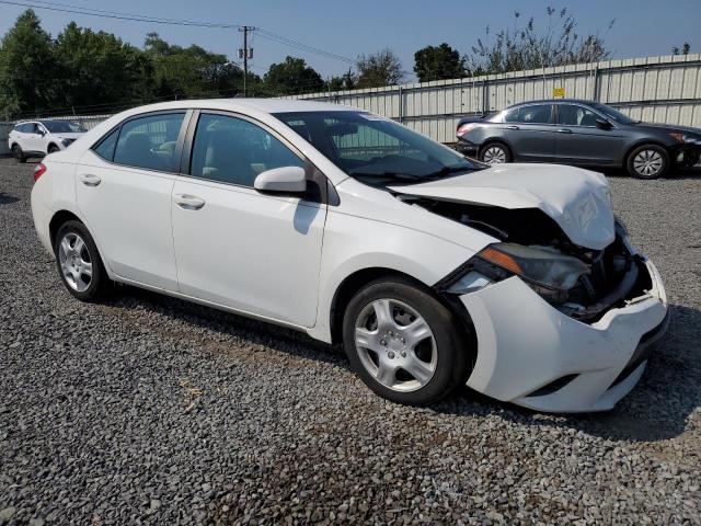 2T1BURHE3FC382007 - 2015 TOYOTA COROLLA L WHITE photo 4