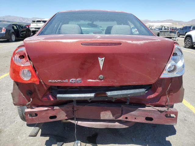 1G2ZG57BX84199641 - 2008 PONTIAC G6 BASE RED photo 6
