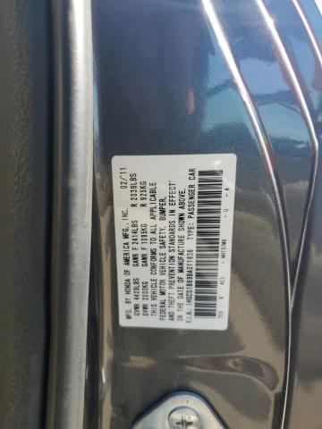 1HGCS1B89BA011836 - 2011 HONDA ACCORD EXL GRAY photo 13