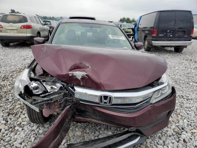 1HGCR2F38HA174616 - 2017 HONDA ACCORD LX BURGUNDY photo 5