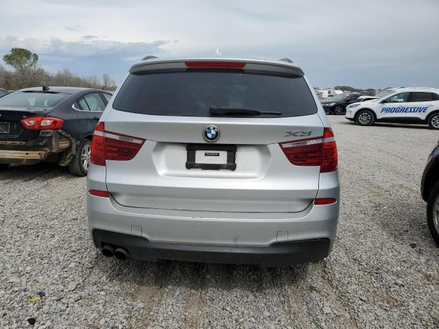 5UXWX9C51E0D33933 - 2014 BMW X3 XDRIVE28I SILVER photo 6