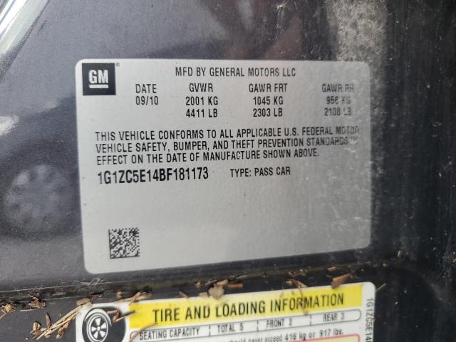 1G1ZC5E14BF181173 - 2011 CHEVROLET MALIBU 1LT Grafit foto 13