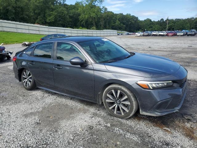 JHMFE1F70NX006271 - 2022 HONDA CIVIC EX GRAY photo 4