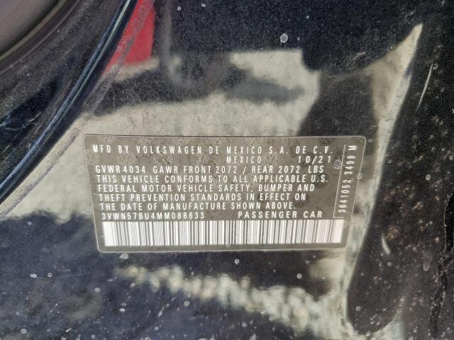 3VWN57BU4MM088633 - 2021 VOLKSWAGEN JETTA S BLACK photo 13