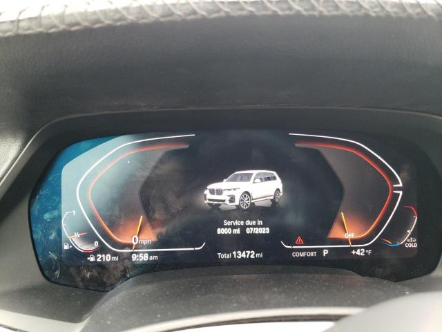 5UXCW2C05N9J04455 - 2022 BMW X7 XDRIVE40I WHITE photo 9