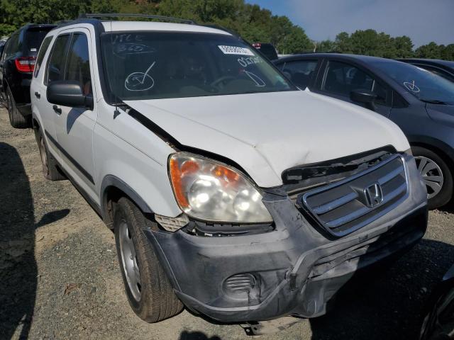 JHLRD68576C027205 - 2006 HONDA CR-V LX WHITE photo 9