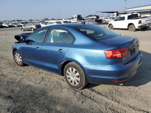 3VW2K7AJ7FM279842 - 2015 VOLKSWAGEN JETTA BASE BLUE photo 2