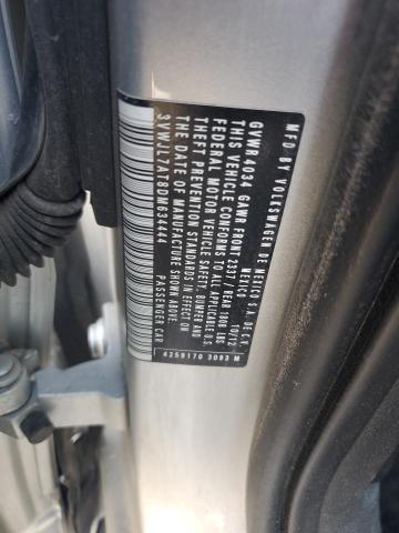 3VWJL7AT8DM634444 - 2013 VOLKSWAGEN BEETLE SILVER photo 12