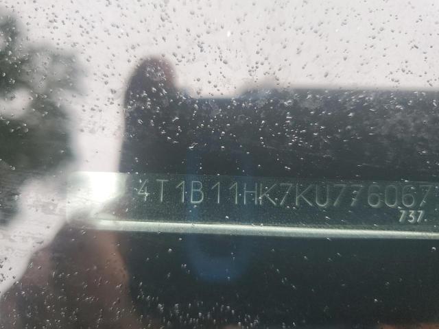 4T1B11HK7KU776067 - 2019 TOYOTA CAMRY L 灰色 照片 13