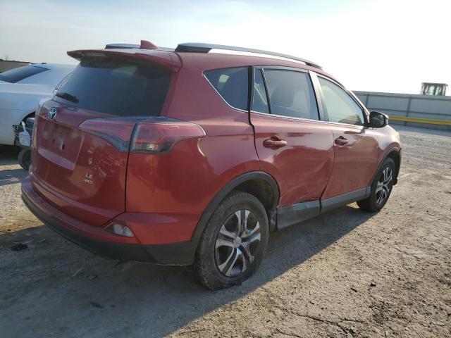 JTMBFREV4HJ132703 - 2017 TOYOTA RAV4 LE წითელი ფოტო 3