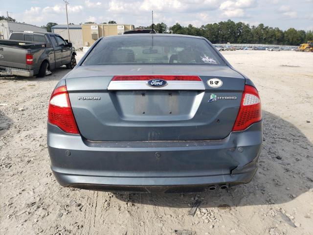 3FADP0L31CR322398 - 2012 FORD FUSION HYBRID BLUE photo 6