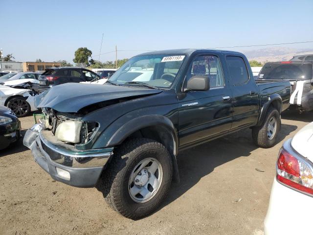 5TEGM92N81Z838326 - 2001 TOYOTA TACOMA DOUBLE CAB PRERUNNER GREEN photo 1