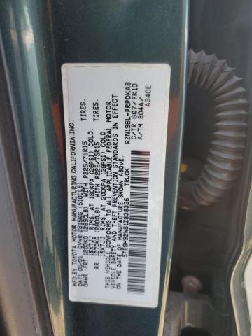 5TEGM92N81Z838326 - 2001 TOYOTA TACOMA DOUBLE CAB PRERUNNER GREEN photo 12