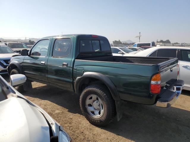 5TEGM92N81Z838326 - 2001 TOYOTA TACOMA DOUBLE CAB PRERUNNER GREEN photo 2