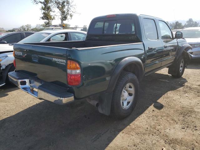 5TEGM92N81Z838326 - 2001 TOYOTA TACOMA DOUBLE CAB PRERUNNER GREEN photo 3